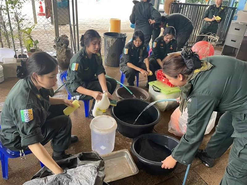 แม่โจ้จิตอาสาพัฒนาพื้นที่หลังอุทกภัย "Big Cleaning Day" ณ อำเภอสารภี จังหวัดเชียงใหม่ 