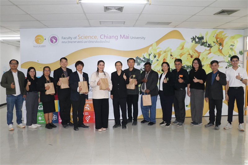 คณะผู้บริหารคณะวิทยาศาสตร์ มหาวิทยาลัยแม่โจ้ เข้าร่วมแสดงความยินดี กับศาสตราจารย์ ดร. ปิยะพงศ์ เน...