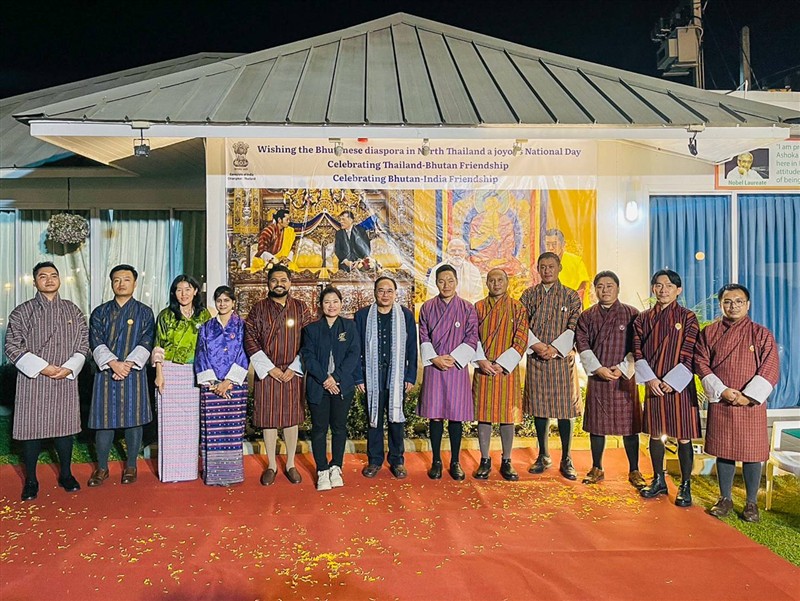 ผู้บริหารมหาวิทยาลัยแม่โจ้เข้าร่วมงานและกล่าวแสดงความยินดีในโอกาสงานเฉลิมฉลองวันชาติแห่งราชอาณาจั...