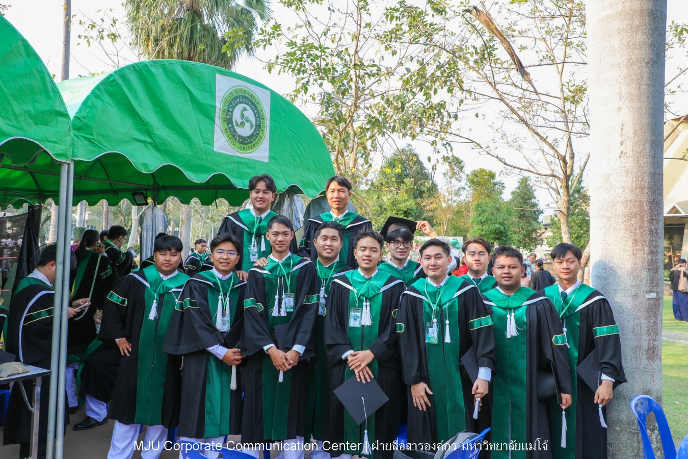 บรรยากาศ พิธีพระราชทานปริญญาบัตร มหาวิทยาลัยแม่โจ้ ประจำปีการศึกษา2567-2568 ครั้งที่ 48  ในวันที่ 19 กุมภาพันธ์ พ.ศ.2569 ณ ศูนย์กีฬาเฉลิมพระเกียรติ มหาวิทยาลัยแม่โจ้