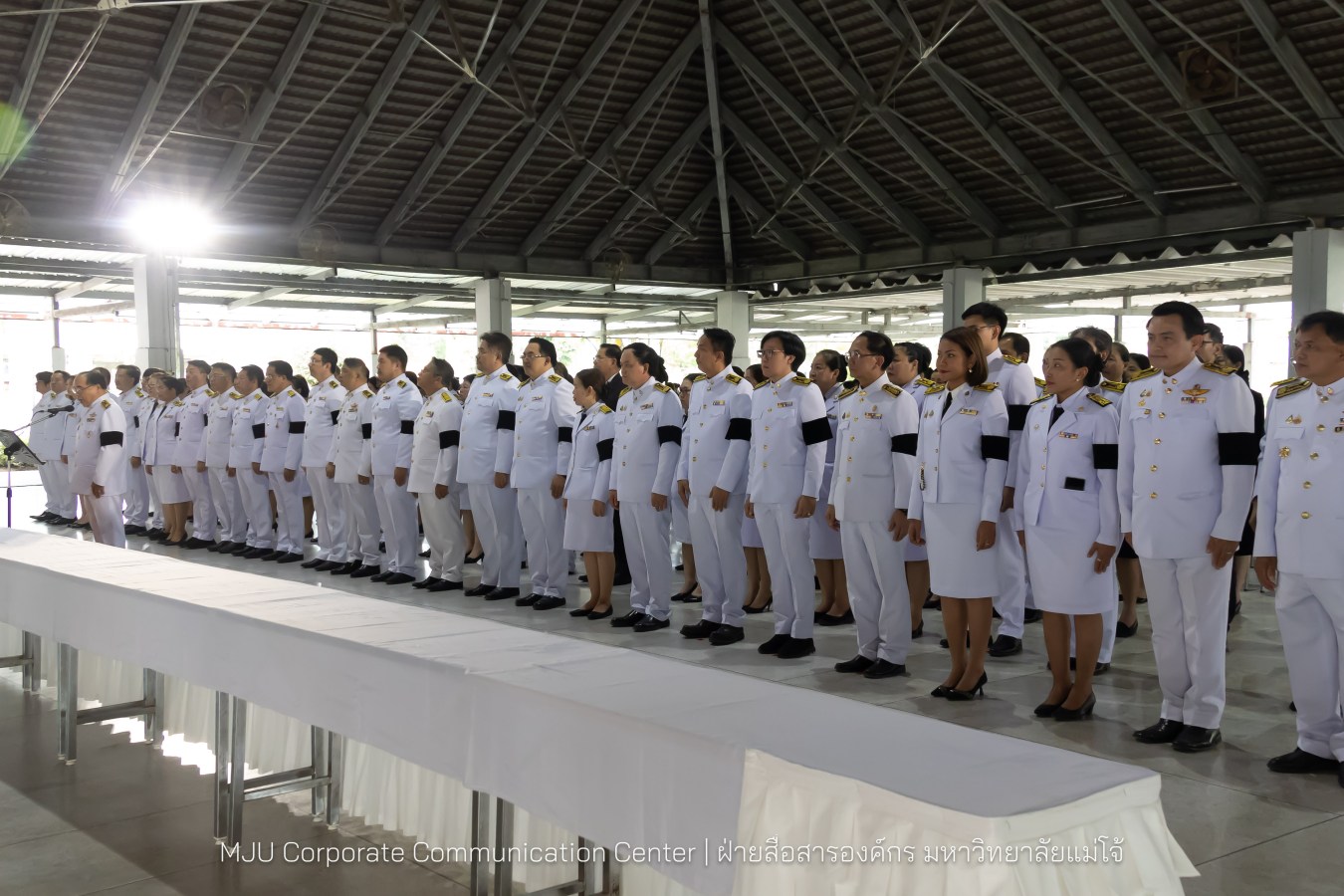 เนื่องในโอกาสวันเฉลิมพระชนมพรรษาพระบาทสมเด็จพระเจ้าอยู่หัว มหาวิทยาลัยแม่โจ้ จัดพิธีถวายพระพรชัยมงคล