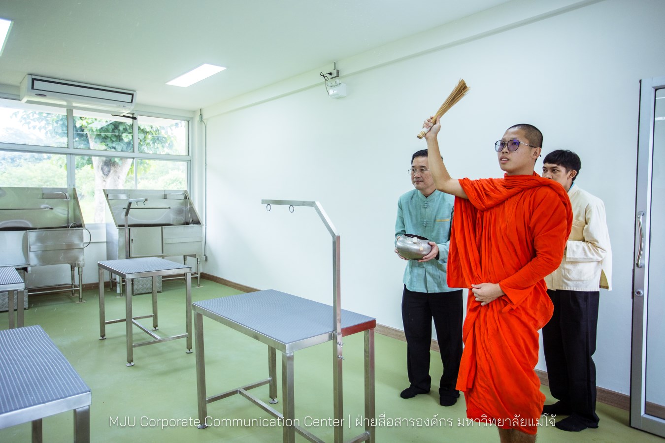 ม.แม่โจ้ ทำบุญอาคารเรียนรวมและปฏิบัติการคณะสัตวแพทยศาสตร์