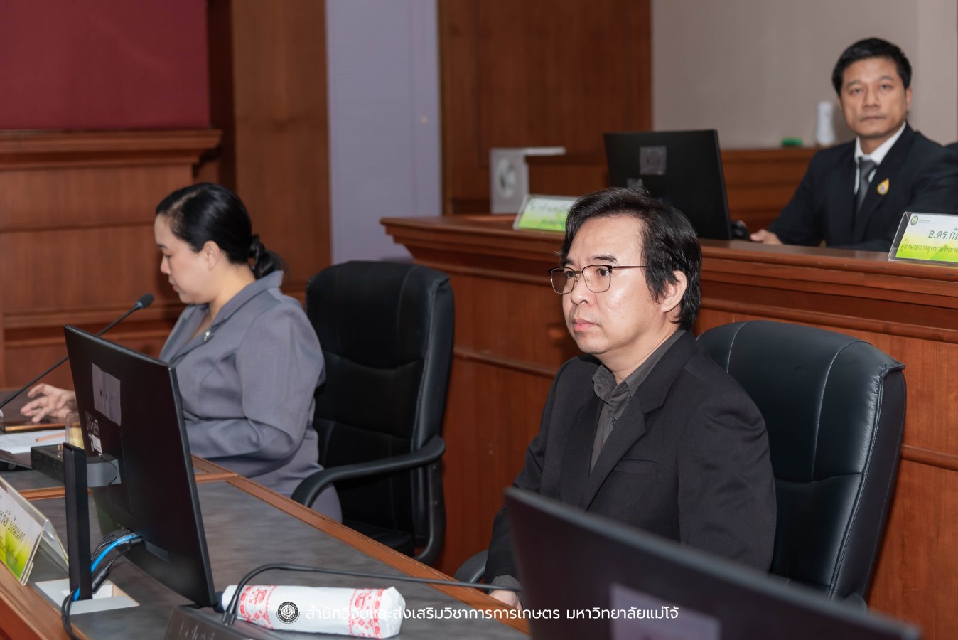 มหาวิทยาลัยแม่โจ้ ต้อนรับคณะผู้บริหารของสำนักงานเลขาธิการวุฒิสภา ในโครงการติดตามผลการนำผลงานวิจัยไปใช้ประโยชน์ในกระบวนการนิติบัญญัติ