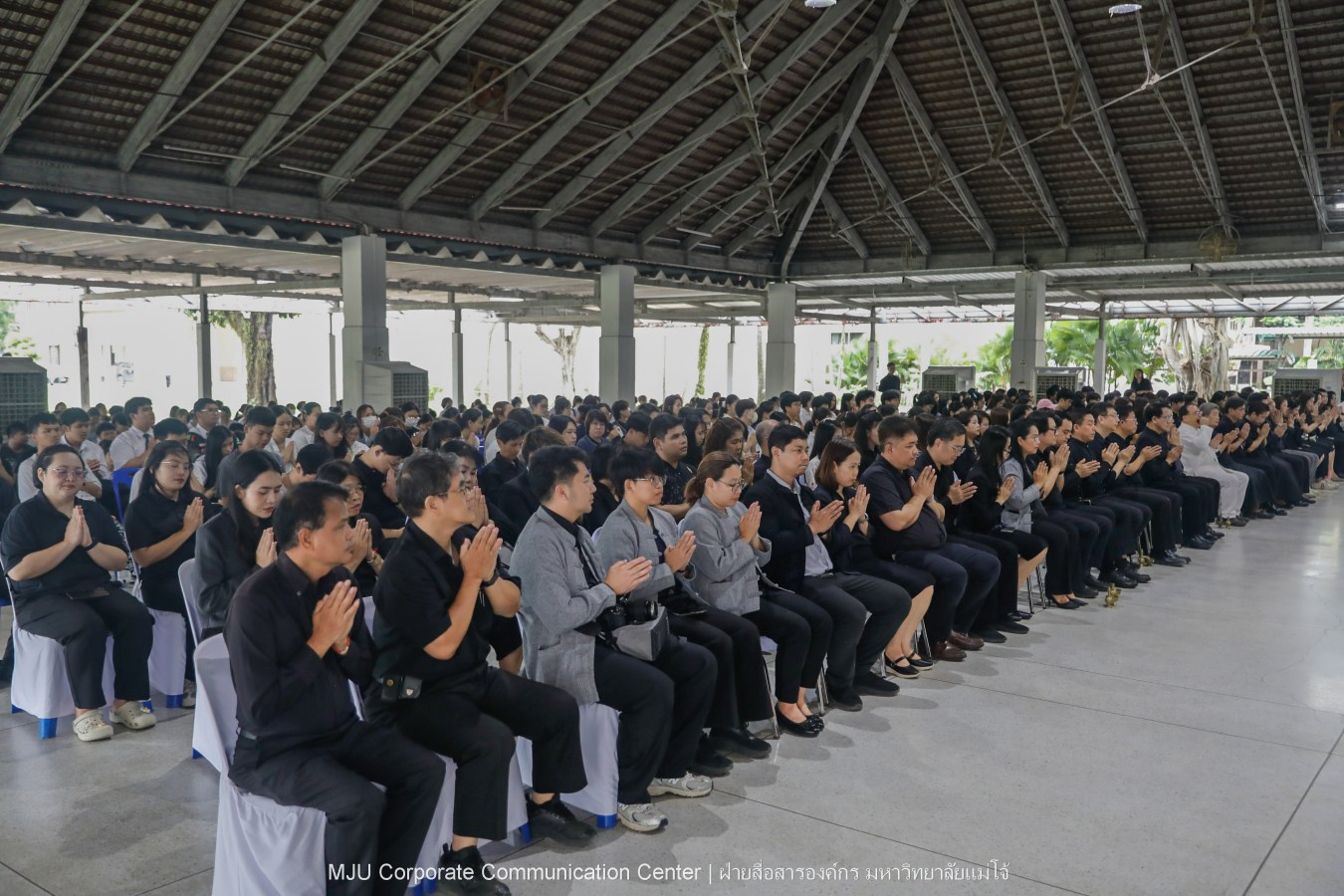 ม.แม่โจ้ จัด พิธีทำบุญตักบาตรถวายพระกุศลแด่สมเด็จพระเจ้าลูกเธอ เจ้าฟ้าพัชรกิติยาภา นเรนทิราเทพยวดี กรมหลวงราชสาริณีสิริพัชร มหาวัชรราชธิดา