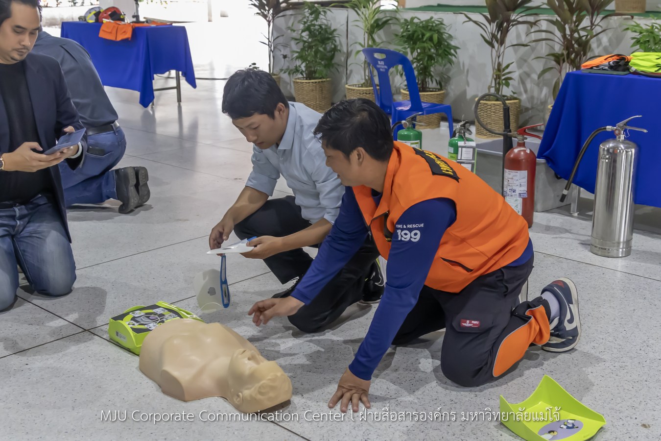สนม.ม.แม่โจ้ ซ้อมแผนอพยพดับเพลิง แผ่นดินไหว และภัยพิบัติ พร้อมรองรับสถานการณ์ฉุกเฉิน