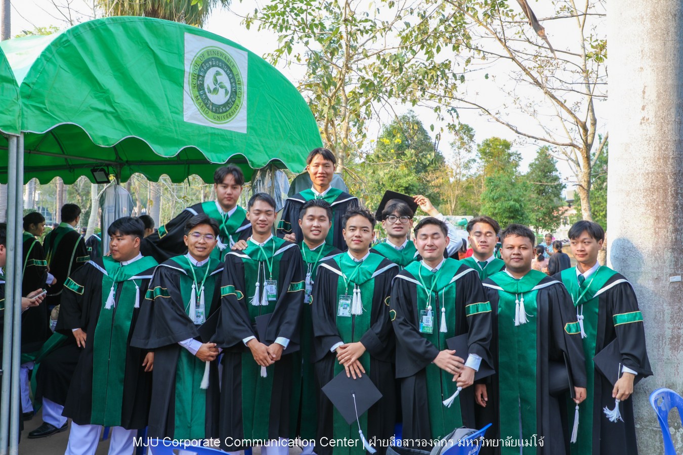 บรรยากาศ พิธีพระราชทานปริญญาบัตร มหาวิทยาลัยแม่โจ้ ประจำปีการศึกษา2567-2568 ครั้งที่ 48  ในวันที่ 19 กุมภาพันธ์ พ.ศ.2569 ณ ศูนย์กีฬาเฉลิมพระเกียรติ มหาวิทยาลัยแม่โจ้