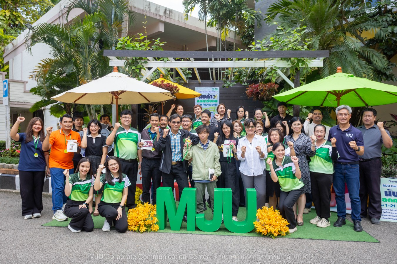 MJU Car Free Day 2026 ชาวแม่โจ้เดิน 14 ล้านก้าว ลดการใช้น้ำมัน ลดก๊าซเรือนกระจก 1.96 tCO2e