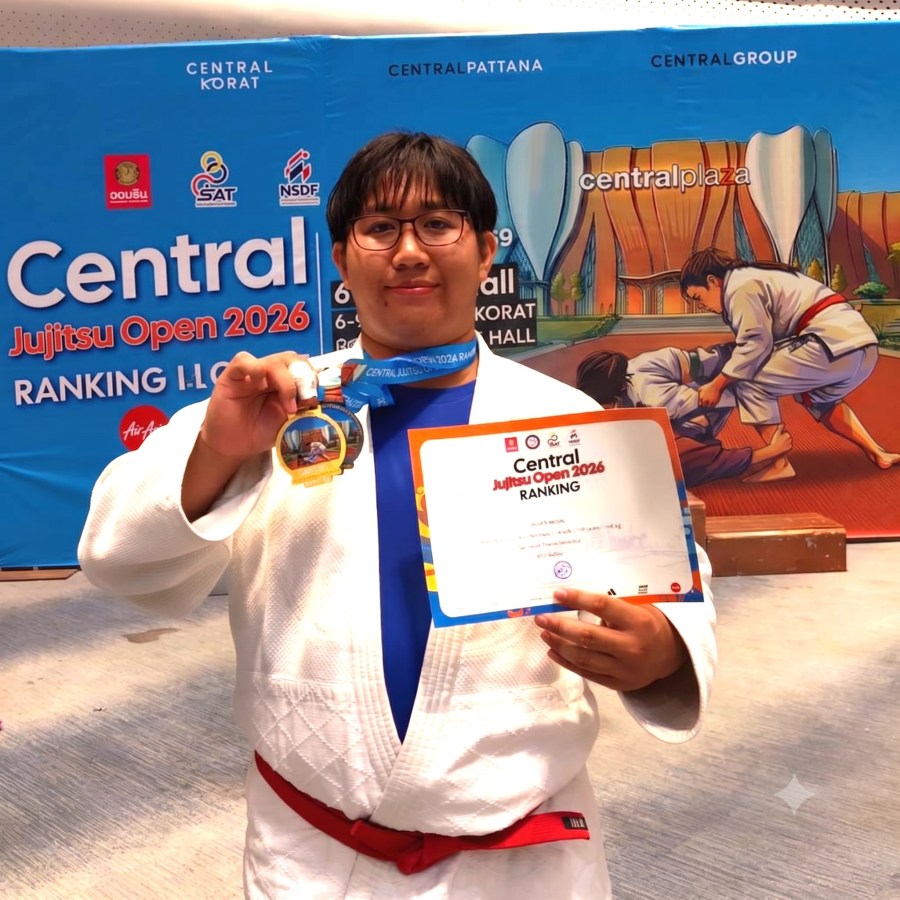 3 นศ. ม.แม่โจ้ คว้า 4 เหรียญ ยูยิตสู CENTRAL  JUJITSU OPEN 2026 RANKING / KORAT  เก็บแต้มสะสมเตรียมคัดตัวทีมชาติ