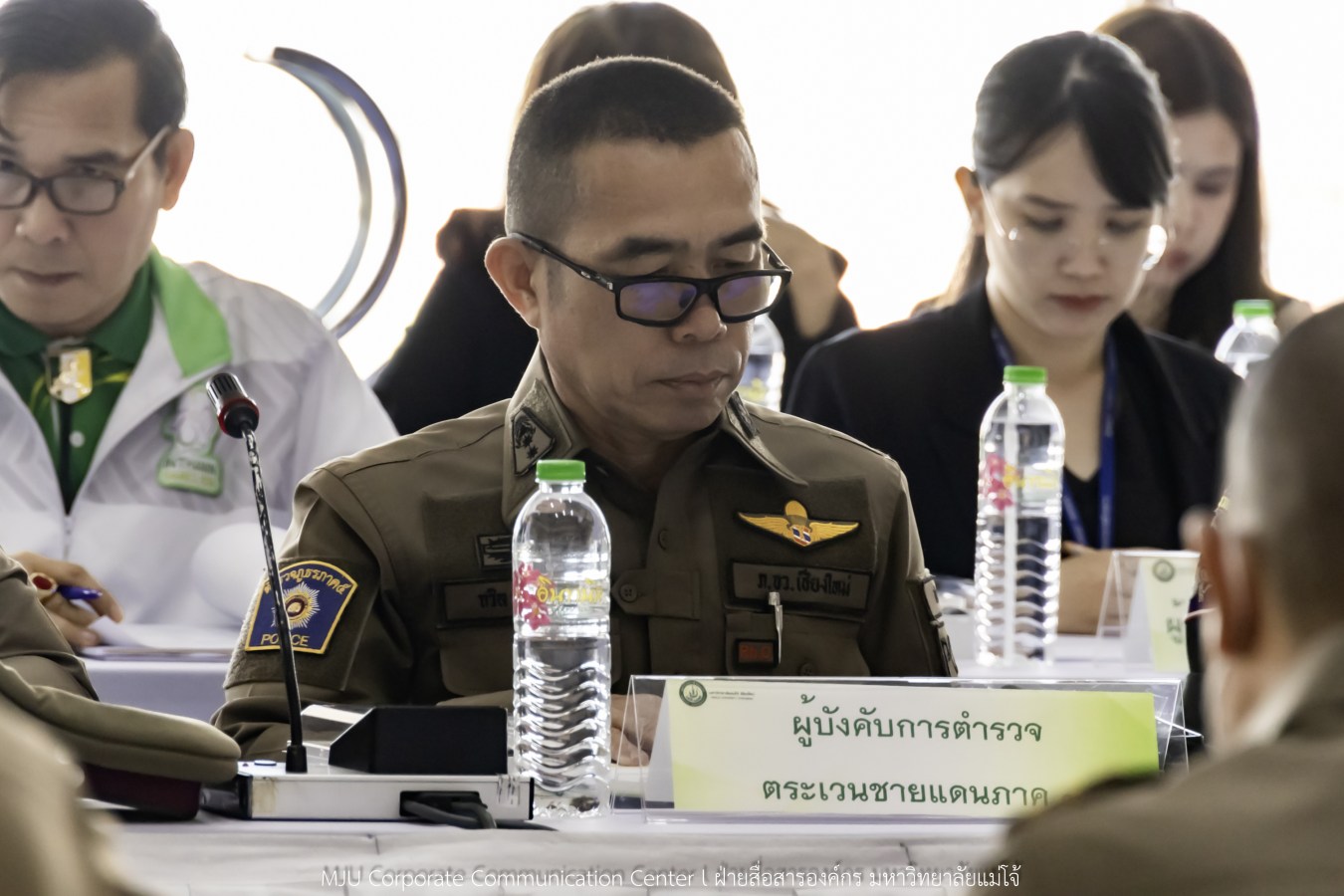 กองพระราชพิธี สำนักงานฝ่ายเสนาธิการในพระองค์ สำนักพระราชวัง จังหวัดเชียงใหม่ และมหาวิทยาลัยแม่โจ้ ประชุมเตรียมความพร้อมการรับเสด็จในพิธีพระราชทานปริญญาบัตรมหาวิทยาลัยแม่โจ้ ประจำปีการศึกษา 2567-2568 (ครั้งที่ 48)