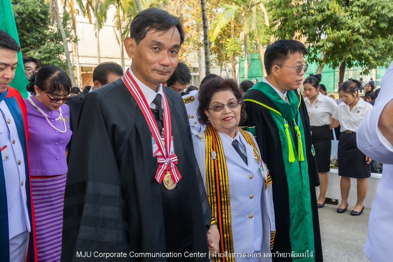 บรรยากาศ พิธีพระราชทานปริญญาบัตร มหาวิทยาลัยแม่โจ้ ประจำปีการศึกษา2567-2568 ครั้งที่ 48  ในวันที่ 19 กุมภาพันธ์ พ.ศ.2569 ณ ศูนย์กีฬาเฉลิมพระเกียรติ มหาวิทยาลัยแม่โจ้
