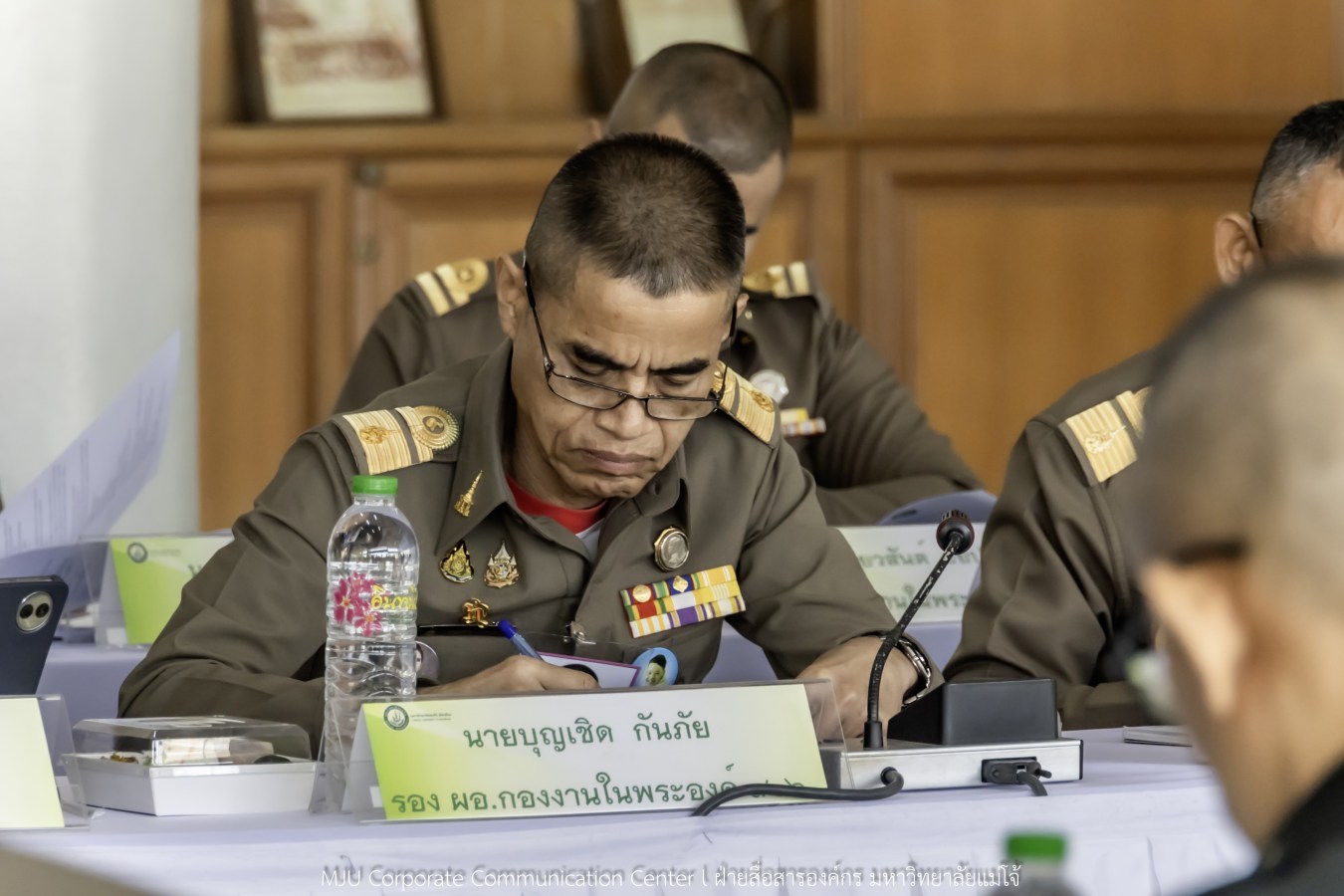 กองพระราชพิธี สำนักงานฝ่ายเสนาธิการในพระองค์ สำนักพระราชวัง จังหวัดเชียงใหม่ และมหาวิทยาลัยแม่โจ้ ประชุมเตรียมความพร้อมการรับเสด็จในพิธีพระราชทานปริญญาบัตรมหาวิทยาลัยแม่โจ้ ประจำปีการศึกษา 2567-2568 (ครั้งที่ 48)