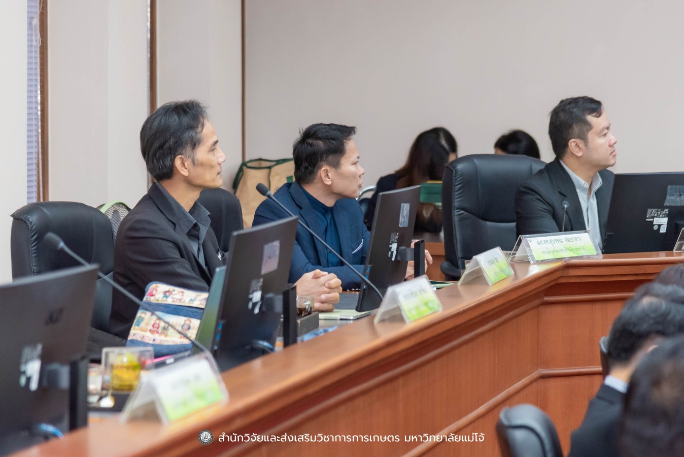 มหาวิทยาลัยแม่โจ้ ต้อนรับคณะผู้บริหารของสำนักงานเลขาธิการวุฒิสภา ในโครงการติดตามผลการนำผลงานวิจัยไปใช้ประโยชน์ในกระบวนการนิติบัญญัติ