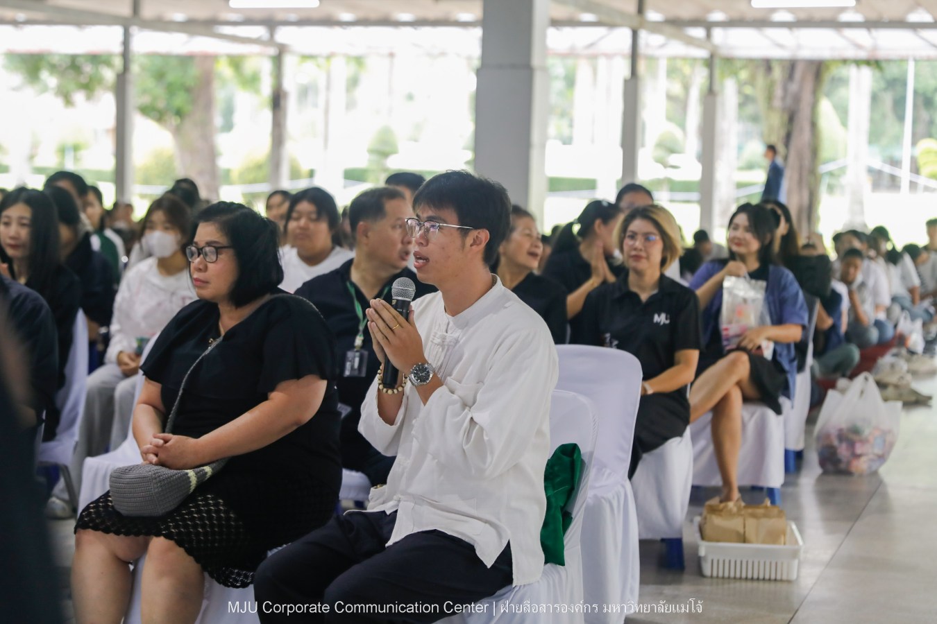 ม.แม่โจ้ จัด พิธีทำบุญตักบาตรถวายพระกุศลแด่สมเด็จพระเจ้าลูกเธอ เจ้าฟ้าพัชรกิติยาภา นเรนทิราเทพยวดี กรมหลวงราชสาริณีสิริพัชร มหาวัชรราชธิดา