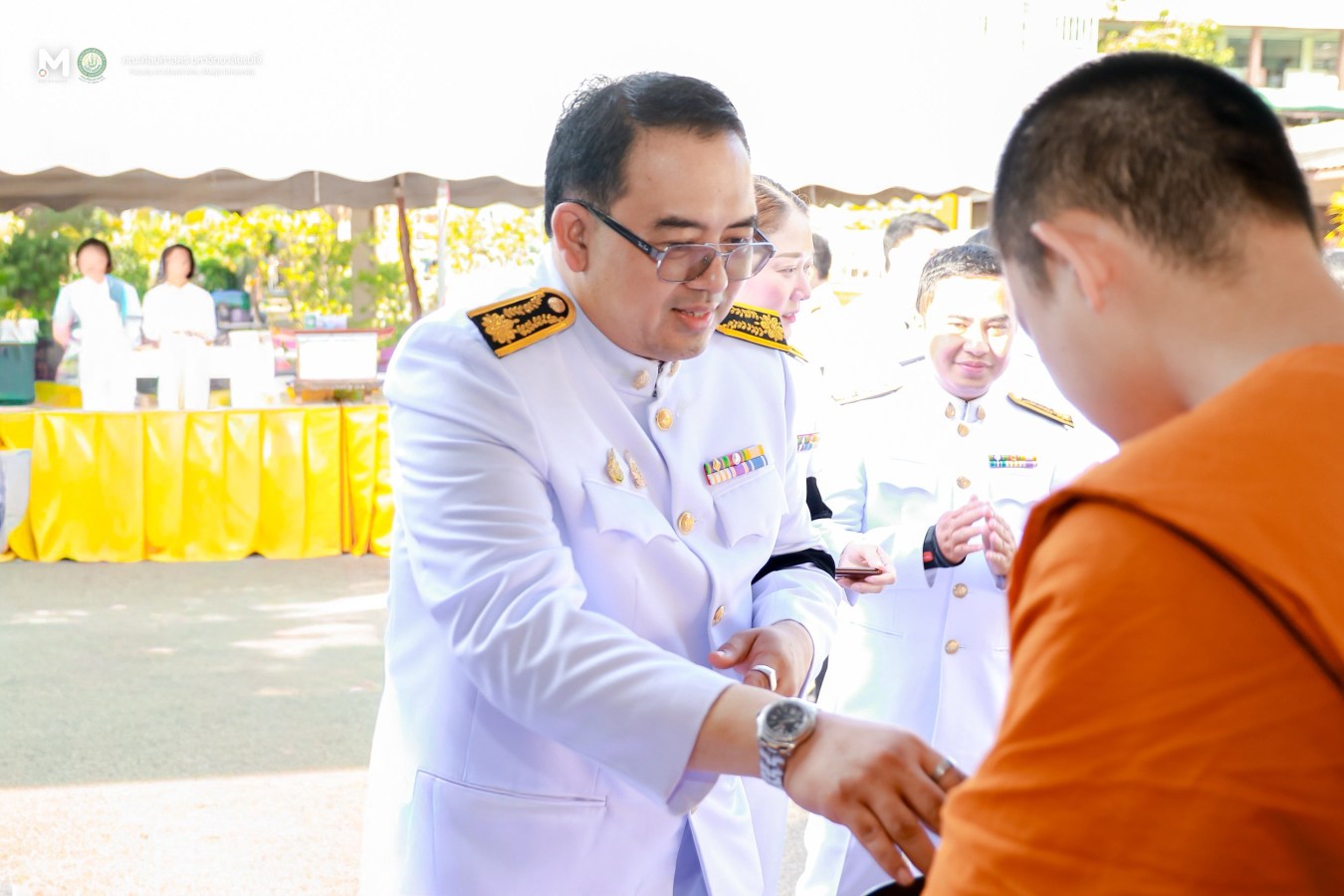 มหาวิทยาลัยแม่โจ้ ร่วมพิธีเจริญพุทธมนต์และทำบุญตักบาตรถวายพระกุศล เนื่องในโอกาสฉลองพระชนมายุ 99 พรรษา สมเด็จพระอริยวงศาคตญาณ สมเด็จพระสังฆราช สกลมหาสังฆปริณายก