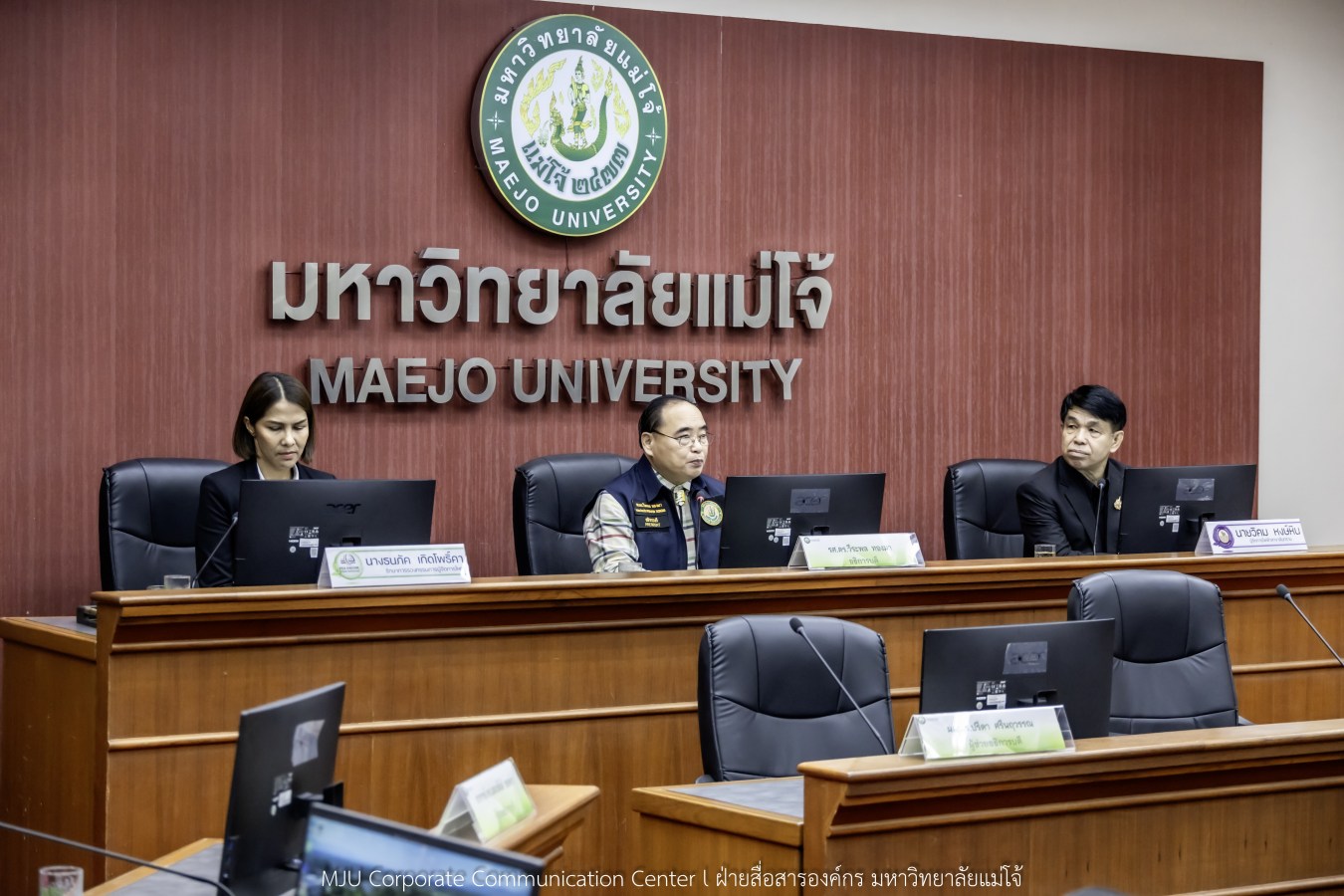 ม.แม่โจ้ ร่วมกับ กฟผ.สันทราย และ PEA ENCOM International ศึกษาการจัดการไฟฟ้าระบบผลิตโซล่าเซลล์