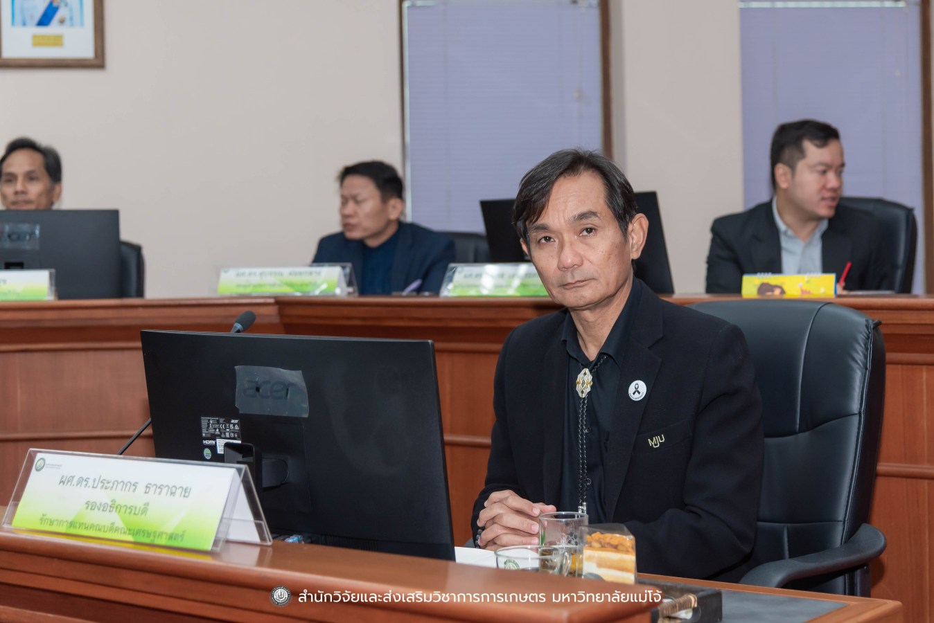 มหาวิทยาลัยแม่โจ้ ต้อนรับคณะผู้บริหารของสำนักงานเลขาธิการวุฒิสภา ในโครงการติดตามผลการนำผลงานวิจัยไปใช้ประโยชน์ในกระบวนการนิติบัญญัติ