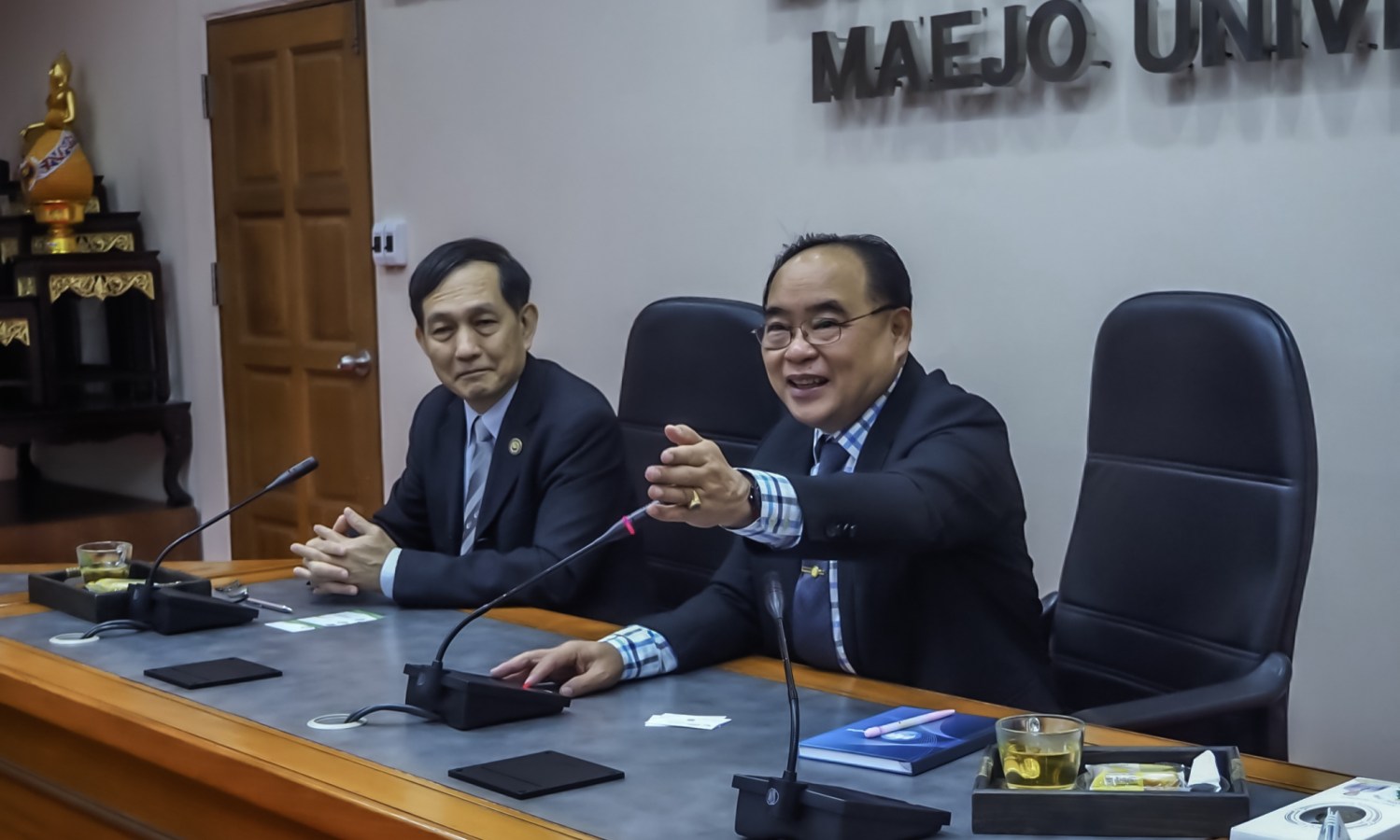 ผู้บริหาร Chaoyang University of Technology (CYUT) และ  National Pingtung University of Science and Technology (NPUST) ไต้หวัน  หารือความร่วมมือทางวิชาการ ร่วมกับผู้บริหารมหาวิทยาลัยแม่โจ้