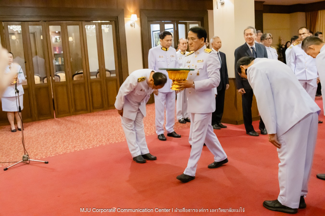 พิธีรับสนองพระบรมราชโองการโปรดเกล้าฯ แต่งตั้งกรรมการสภามหาวิทยาลัยผู้ทรงคุณวุฒิของมหาวิทยาลัยแม่โจ้