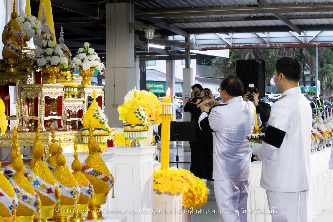 เนื่องในโอกาสวันเฉลิมพระชนมพรรษาพระบาทสมเด็จพระเจ้าอยู่หัว มหาวิทยาลัยแม่โจ้ จัดพิธีถวายพระพรชัยมงคล