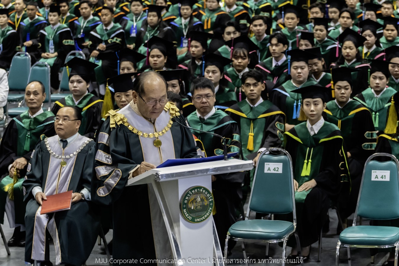 ว่าที่บัณฑิตพร้อม  อาจารย์พร้อม  ญาติพร้อม ทุกคนพร้อม  ร่วมแสดงความยินดี 18 กุมภาพันธ์ 2569  #บรรยากาศซ้อมใหญ่ พิธีพระราชทานปริญญาบัตรมหาวิทยาลัยแม่โจ้ ครั้งที่ 48