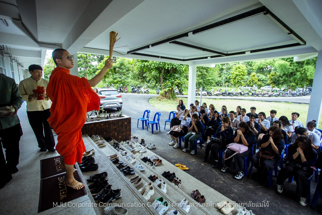ม.แม่โจ้ ทำบุญอาคารเรียนรวมและปฏิบัติการคณะสัตวแพทยศาสตร์