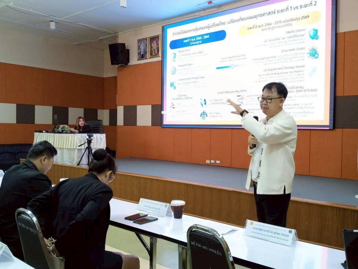 ม.แม่โจ้ ร่วมกับ สคบ. ประชุมรับฟังความคิดเห็นสาธารณะ(Public Hearing)  ศึกษาวิเคราะห์เพื่อสนับสนุนการขับเคลื่อนแผนยุทธศาสตร์การคุ้มครองผู้บริโภคแห่งชาติ ระยะที่ 3