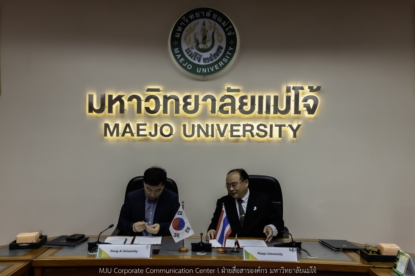 ม.แม่โจ้ ลงนามบันทึกความเข้าใจ กับ Dong-A University ประเทศเกาหลีใต้    ความร่วมมือทางวิชาการและการพัฒนาศักยภาพในด้านต่างๆ ร่วมกันระหว่างสองสถาบัน