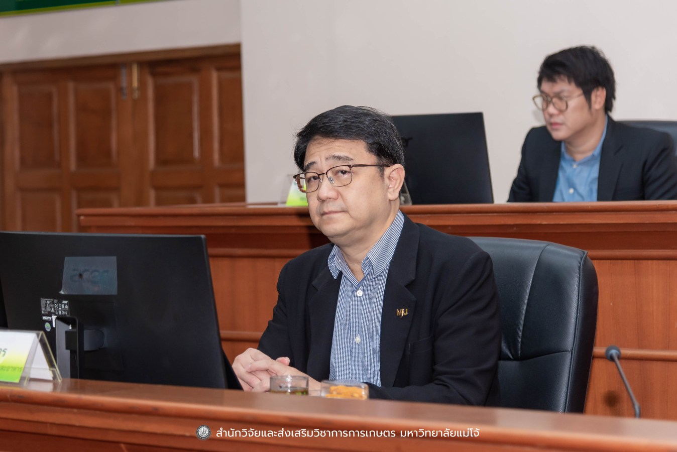 มหาวิทยาลัยแม่โจ้ ต้อนรับคณะผู้บริหารของสำนักงานเลขาธิการวุฒิสภา ในโครงการติดตามผลการนำผลงานวิจัยไปใช้ประโยชน์ในกระบวนการนิติบัญญัติ