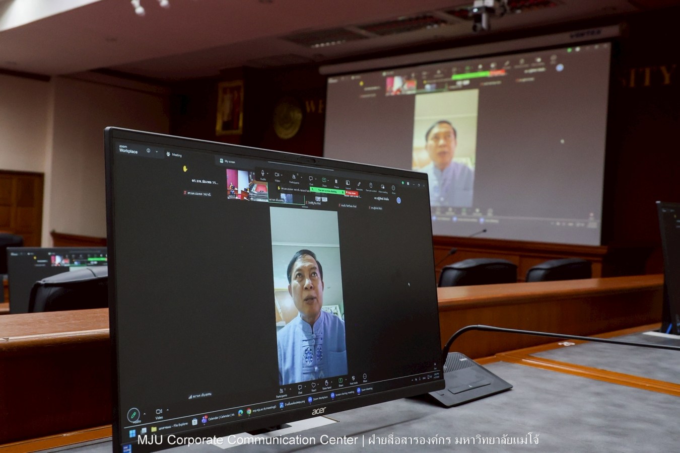 ม.แม่โจ้ ประชุมคณะกรรมการวัดธาราทิพย์ชัยประดิษฐ์ ในพระอุปภัมภ์ฯ ครั้งที่ 1/2569 เตรียมจัดพิธีถวายผ้าพระกฐินฯ