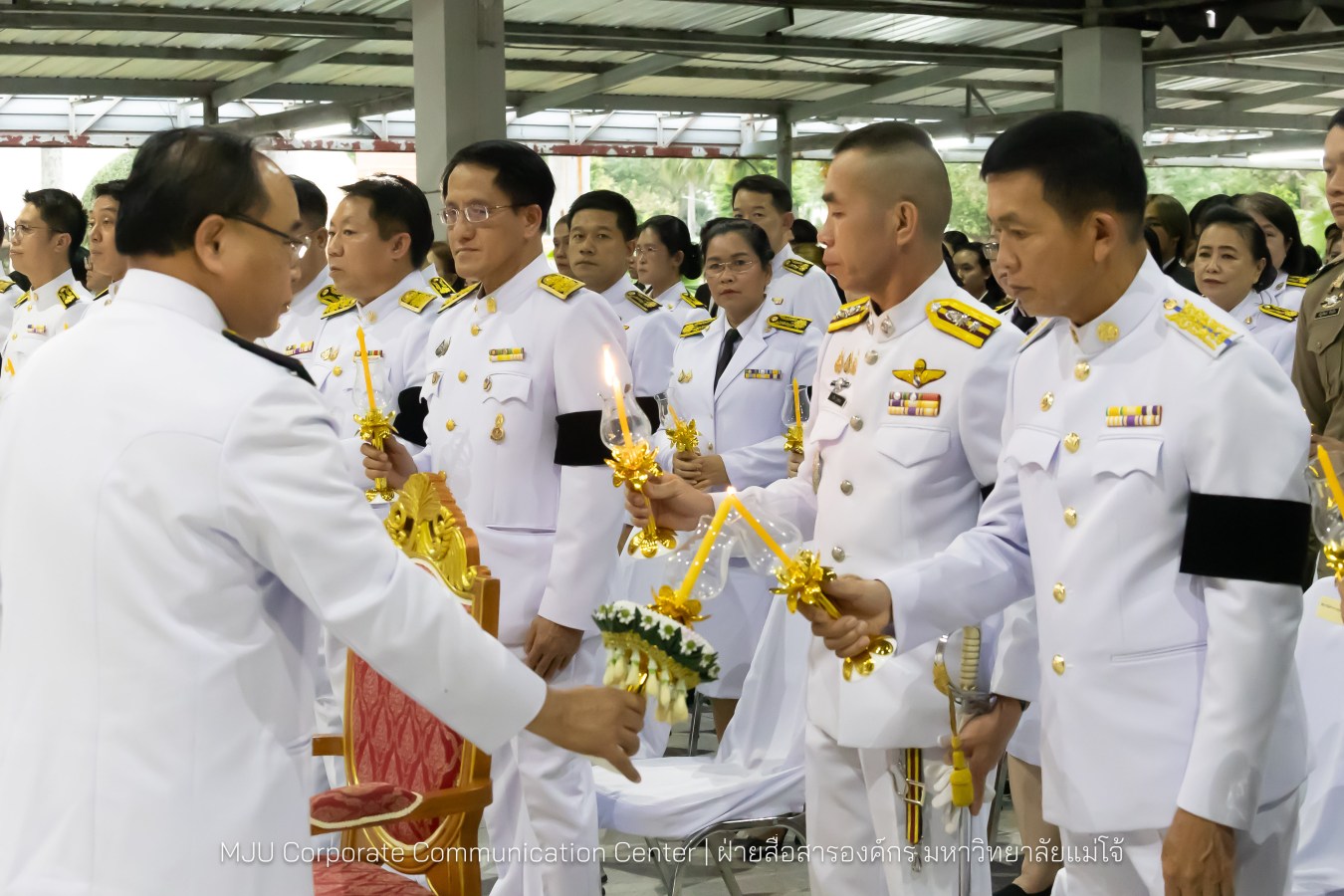 เนื่องในโอกาสวันเฉลิมพระชนมพรรษาพระบาทสมเด็จพระเจ้าอยู่หัว มหาวิทยาลัยแม่โจ้ จัดพิธีถวายพระพรชัยมงคล