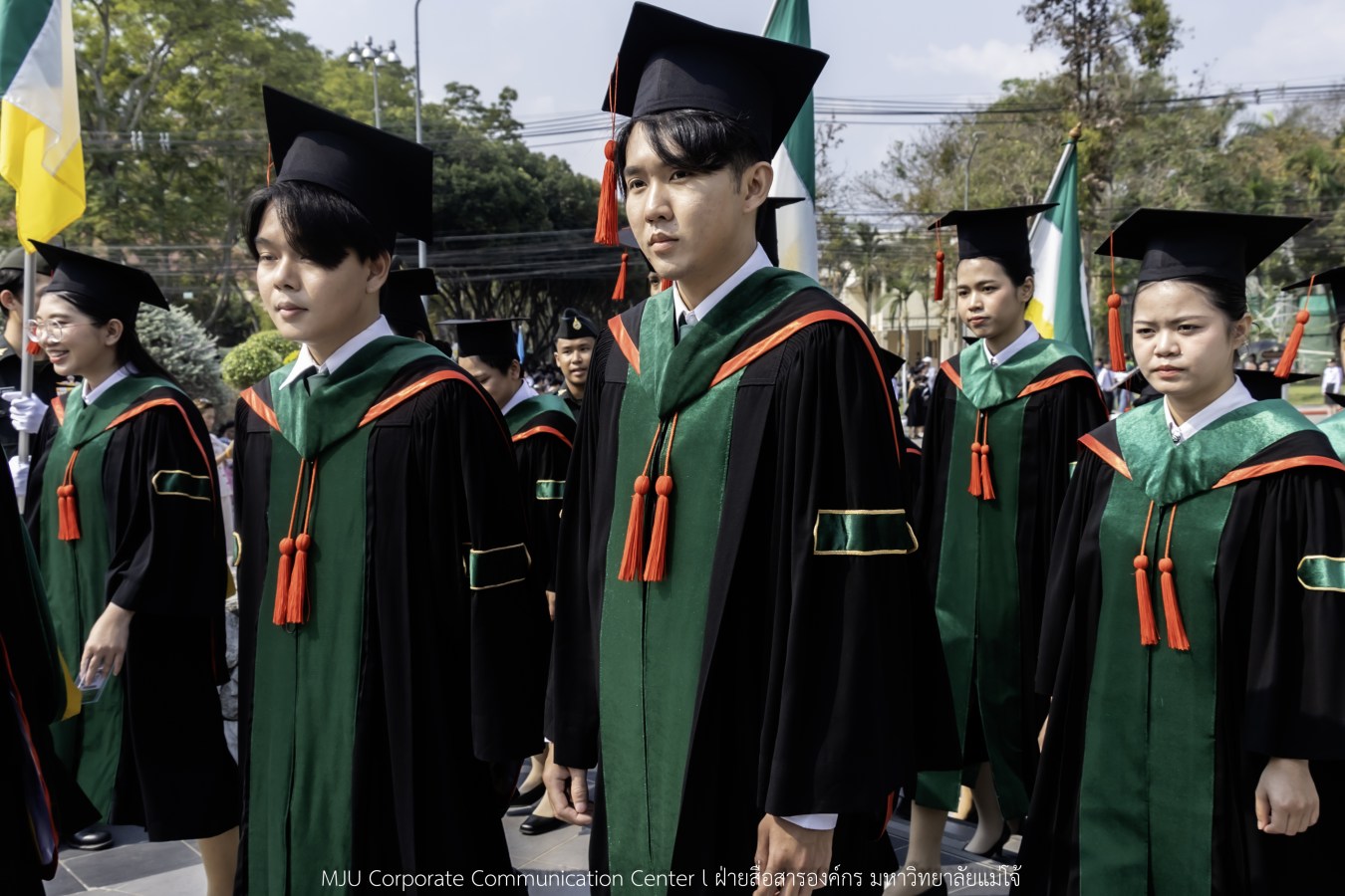 บรรยากาศ พิธีพระราชทานปริญญาบัตร มหาวิทยาลัยแม่โจ้ ประจำปีการศึกษา2567-2568 ครั้งที่ 48  ในวันที่ 19 กุมภาพันธ์ พ.ศ.2569 ณ ศูนย์กีฬาเฉลิมพระเกียรติ มหาวิทยาลัยแม่โจ้
