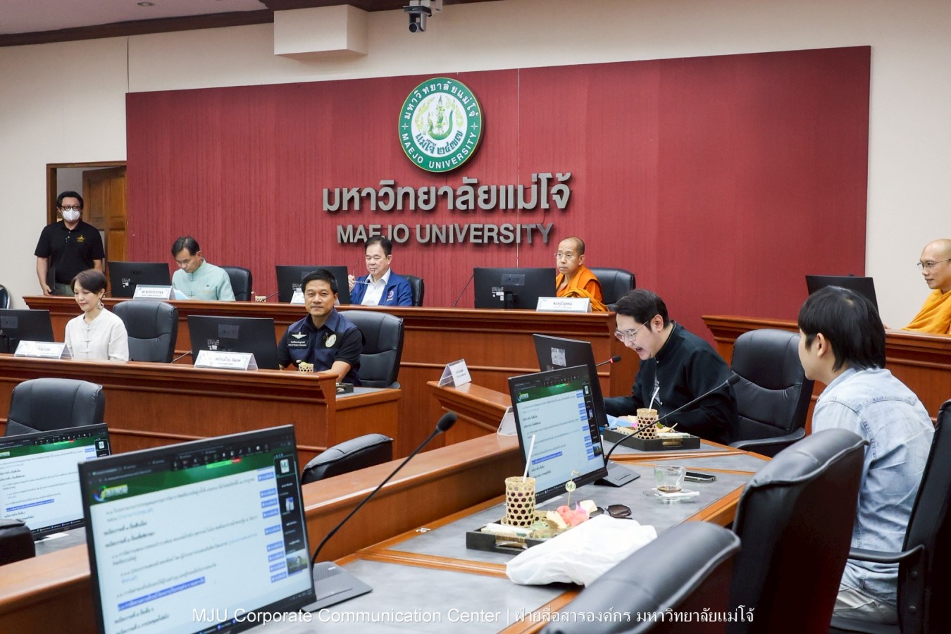 ม.แม่โจ้ ประชุมคณะกรรมการวัดธาราทิพย์ชัยประดิษฐ์ ในพระอุปภัมภ์ฯ ครั้งที่ 1/2569 เตรียมจัดพิธีถวายผ้าพระกฐินฯ