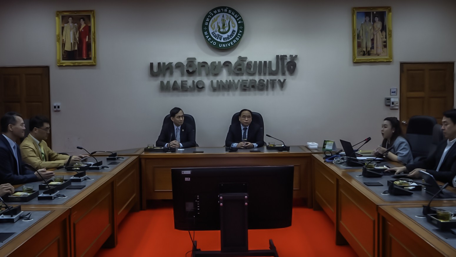 ผู้บริหาร Chaoyang University of Technology (CYUT) และ  National Pingtung University of Science and Technology (NPUST) ไต้หวัน  หารือความร่วมมือทางวิชาการ ร่วมกับผู้บริหารมหาวิทยาลัยแม่โจ้