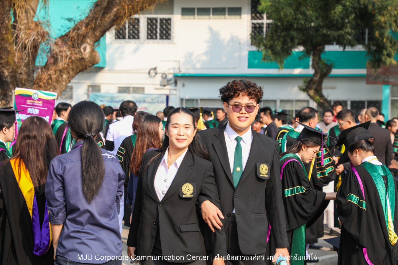 บรรยากาศ พิธีพระราชทานปริญญาบัตร มหาวิทยาลัยแม่โจ้ ประจำปีการศึกษา2567-2568 ครั้งที่ 48  ในวันที่ 19 กุมภาพันธ์ พ.ศ.2569 ณ ศูนย์กีฬาเฉลิมพระเกียรติ มหาวิทยาลัยแม่โจ้