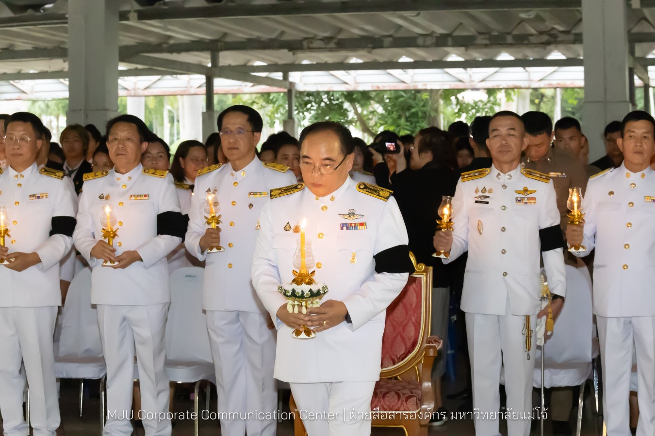 เนื่องในโอกาสวันเฉลิมพระชนมพรรษาพระบาทสมเด็จพระเจ้าอยู่หัว มหาวิทยาลัยแม่โจ้ จัดพิธีถวายพระพรชัยมงคล