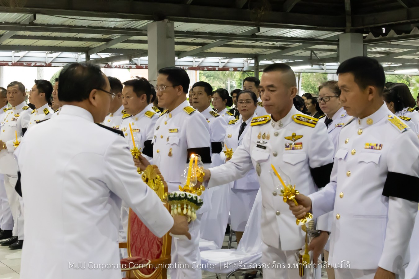 เนื่องในโอกาสวันเฉลิมพระชนมพรรษาพระบาทสมเด็จพระเจ้าอยู่หัว มหาวิทยาลัยแม่โจ้ จัดพิธีถวายพระพรชัยมงคล