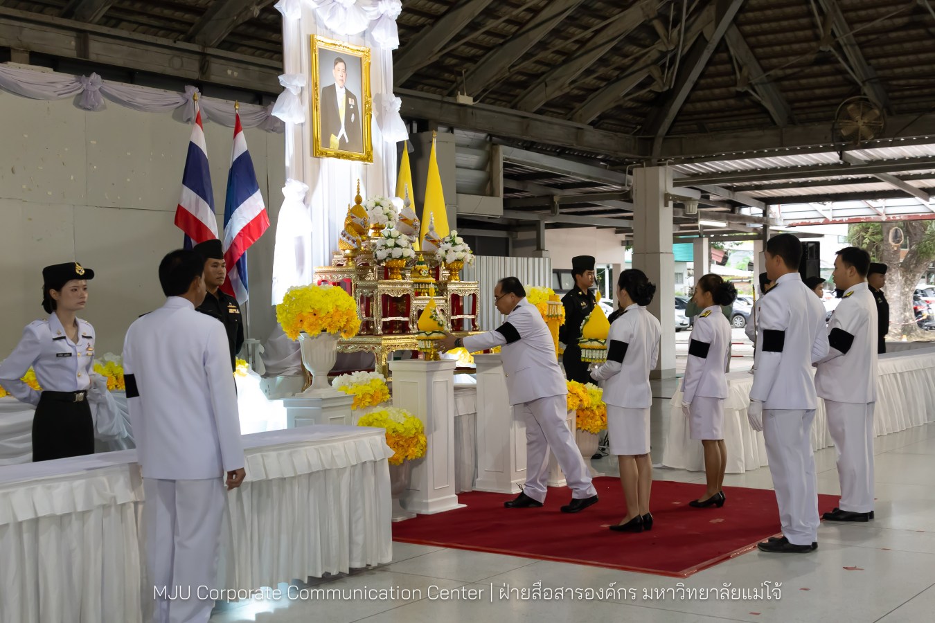 เนื่องในโอกาสวันเฉลิมพระชนมพรรษาพระบาทสมเด็จพระเจ้าอยู่หัว มหาวิทยาลัยแม่โจ้ จัดพิธีถวายพระพรชัยมงคล