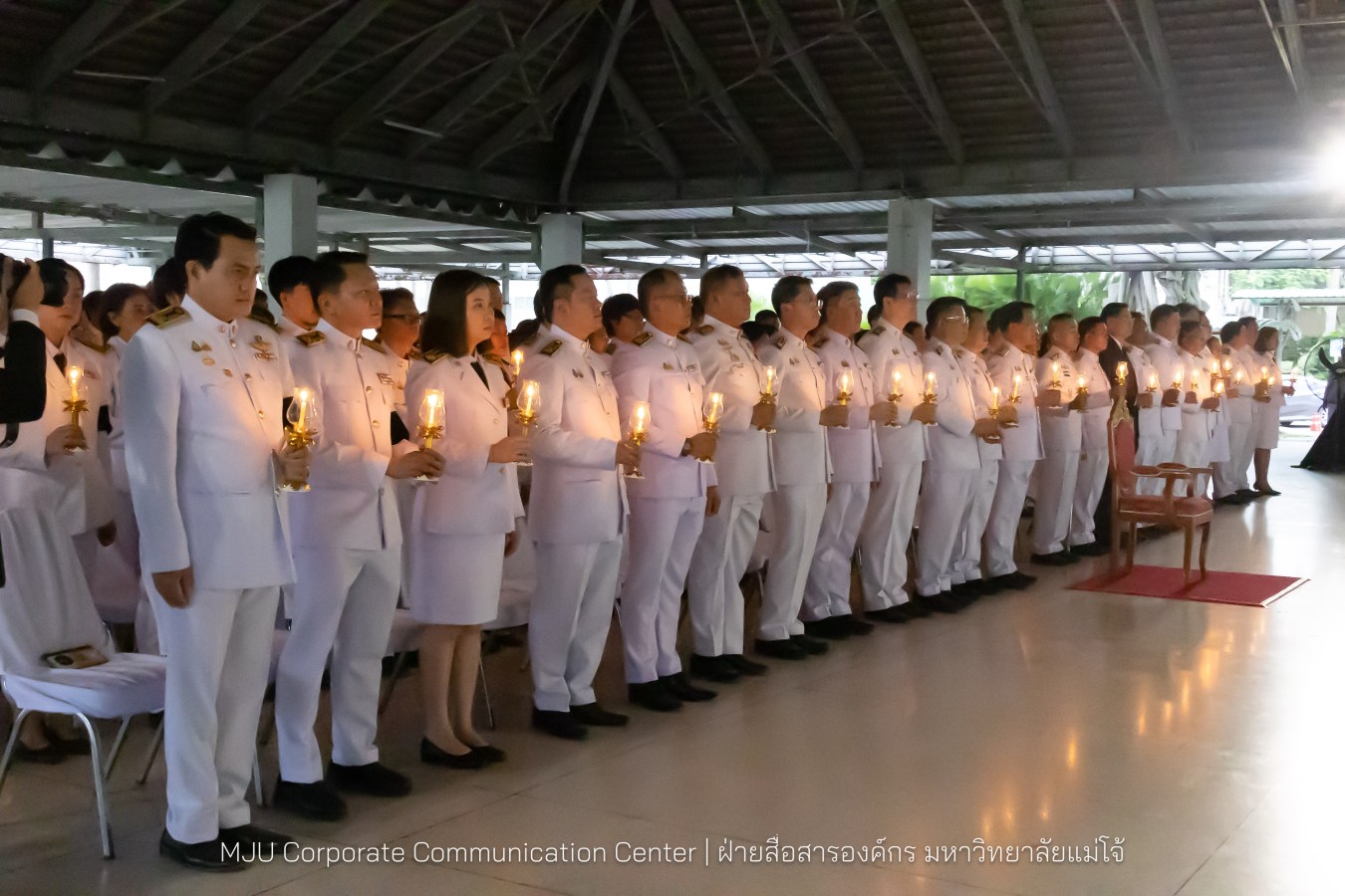 เนื่องในโอกาสวันเฉลิมพระชนมพรรษาพระบาทสมเด็จพระเจ้าอยู่หัว มหาวิทยาลัยแม่โจ้ จัดพิธีถวายพระพรชัยมงคล