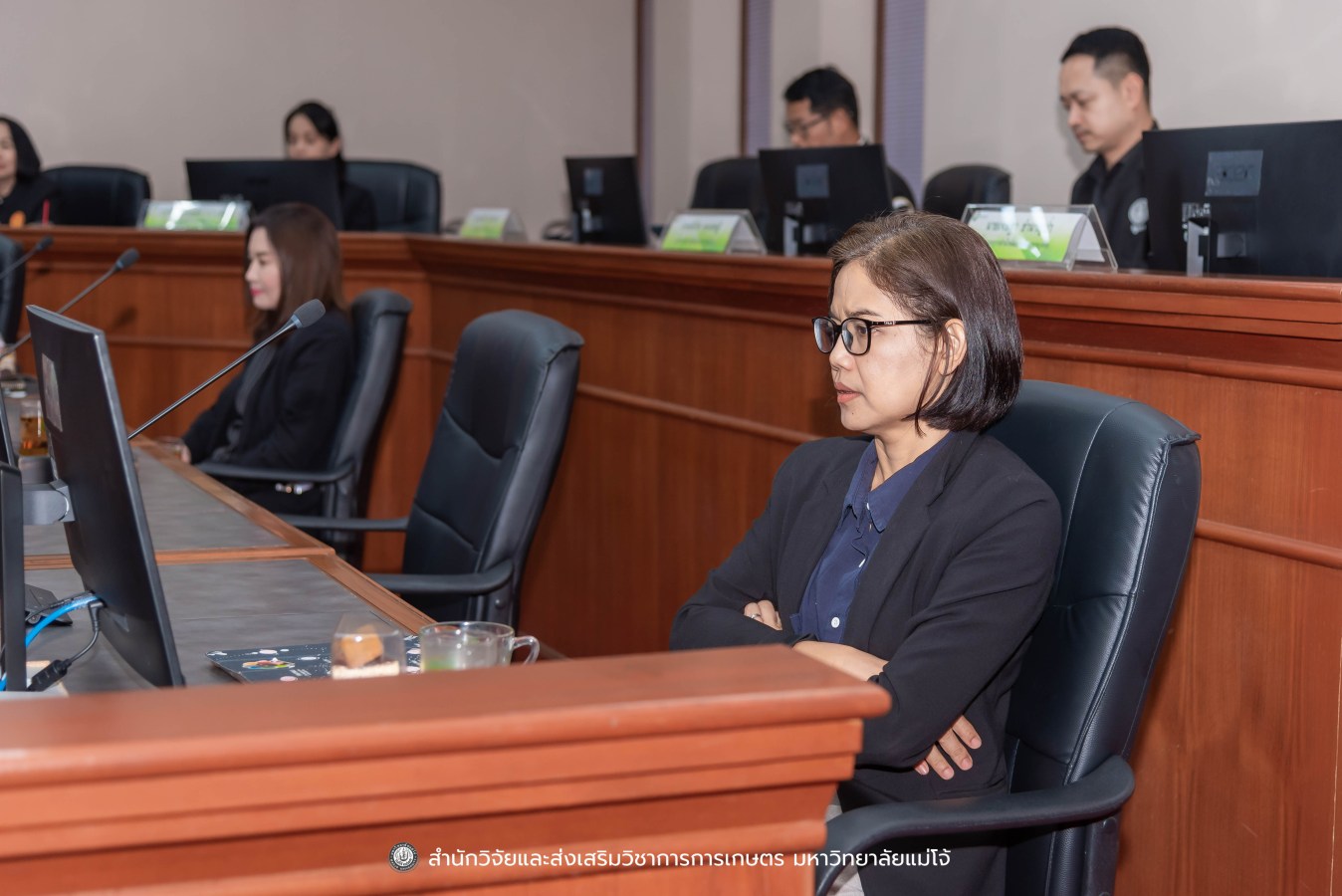 มหาวิทยาลัยแม่โจ้ ต้อนรับคณะผู้บริหารของสำนักงานเลขาธิการวุฒิสภา ในโครงการติดตามผลการนำผลงานวิจัยไปใช้ประโยชน์ในกระบวนการนิติบัญญัติ