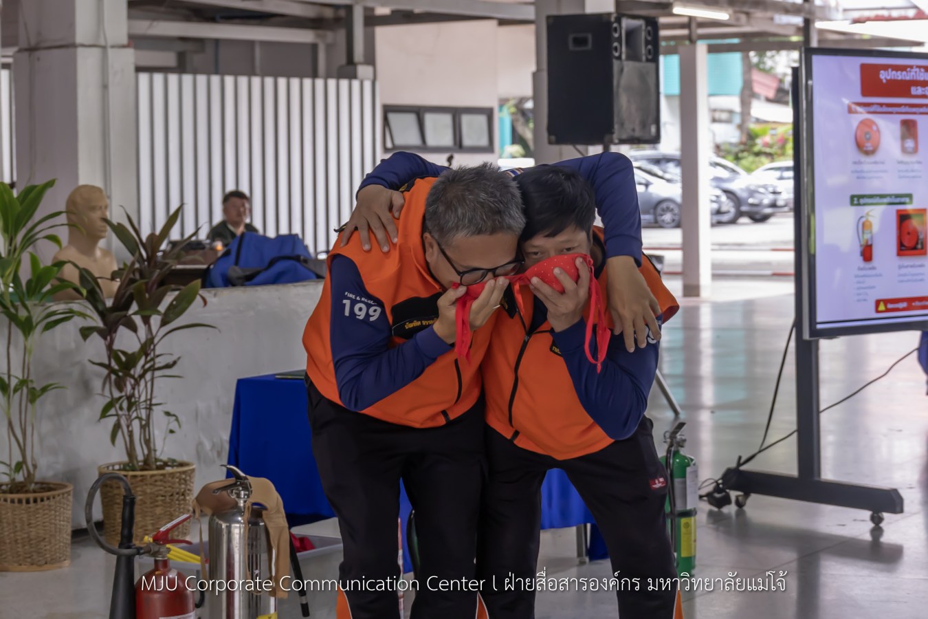 สนม.ม.แม่โจ้ ซ้อมแผนอพยพดับเพลิง แผ่นดินไหว และภัยพิบัติ พร้อมรองรับสถานการณ์ฉุกเฉิน