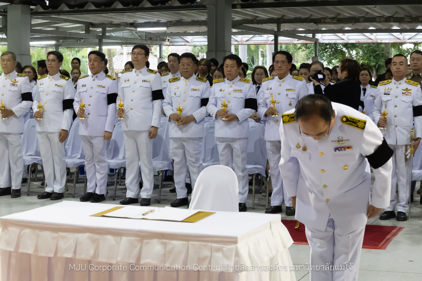 เนื่องในโอกาสวันเฉลิมพระชนมพรรษาพระบาทสมเด็จพระเจ้าอยู่หัว มหาวิทยาลัยแม่โจ้ จัดพิธีถวายพระพรชัยมงคล
