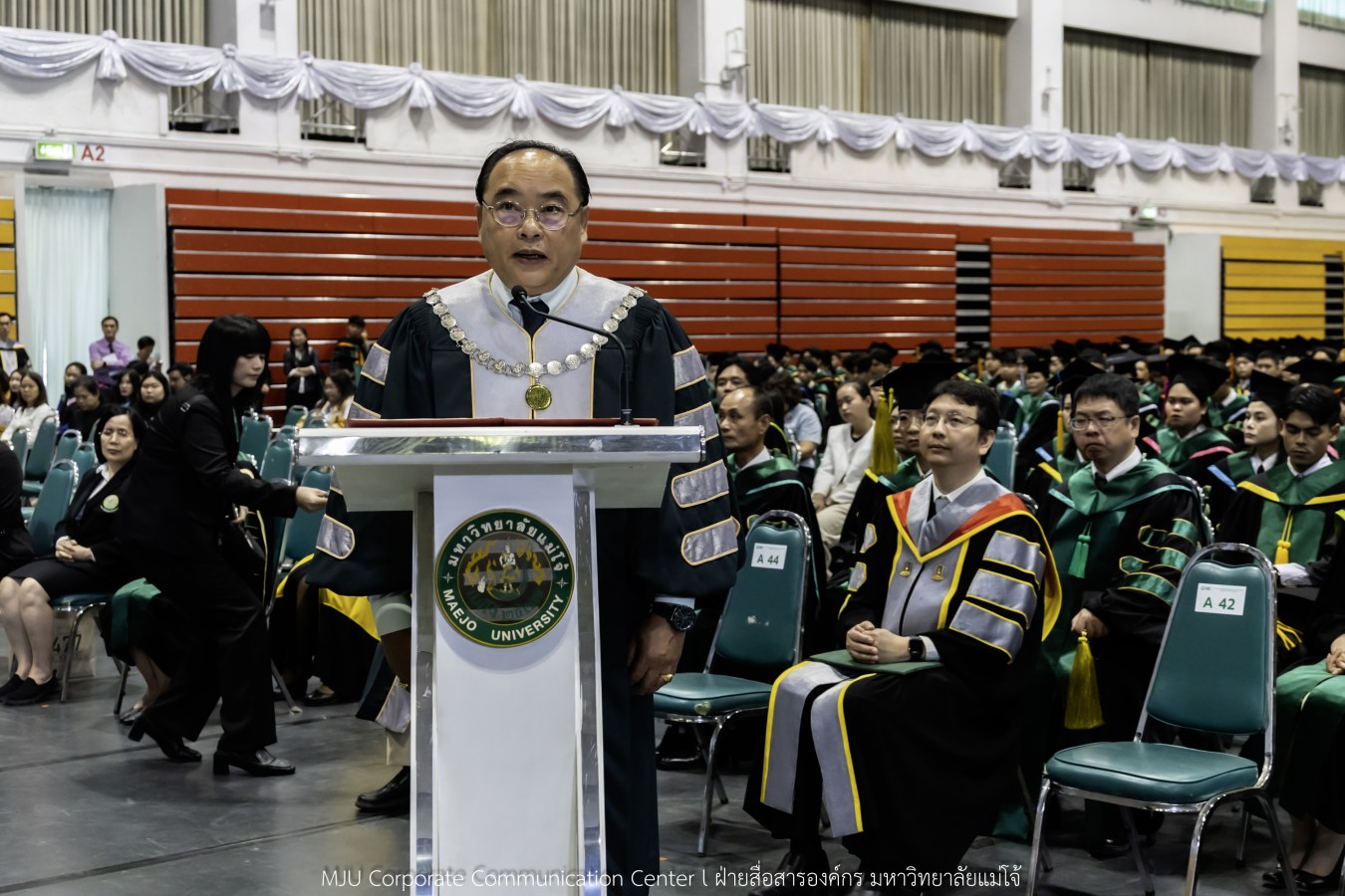 ว่าที่บัณฑิตพร้อม  อาจารย์พร้อม  ญาติพร้อม ทุกคนพร้อม  ร่วมแสดงความยินดี 18 กุมภาพันธ์ 2569  #บรรยากาศซ้อมใหญ่ พิธีพระราชทานปริญญาบัตรมหาวิทยาลัยแม่โจ้ ครั้งที่ 48