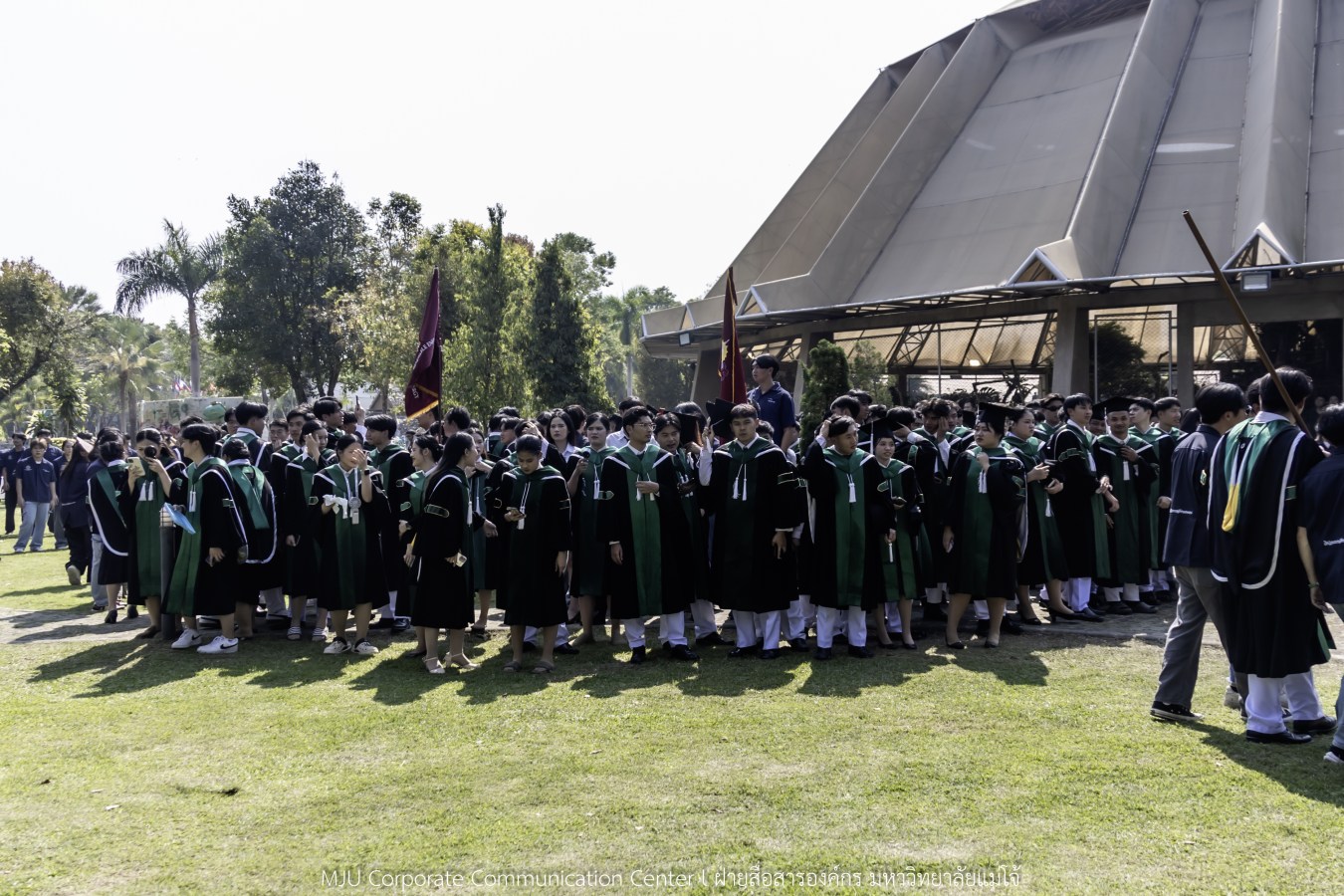 ว่าที่บัณฑิตพร้อม  อาจารย์พร้อม  ญาติพร้อม ทุกคนพร้อม  ร่วมแสดงความยินดี 18 กุมภาพันธ์ 2569  #บรรยากาศซ้อมใหญ่ พิธีพระราชทานปริญญาบัตรมหาวิทยาลัยแม่โจ้ ครั้งที่ 48