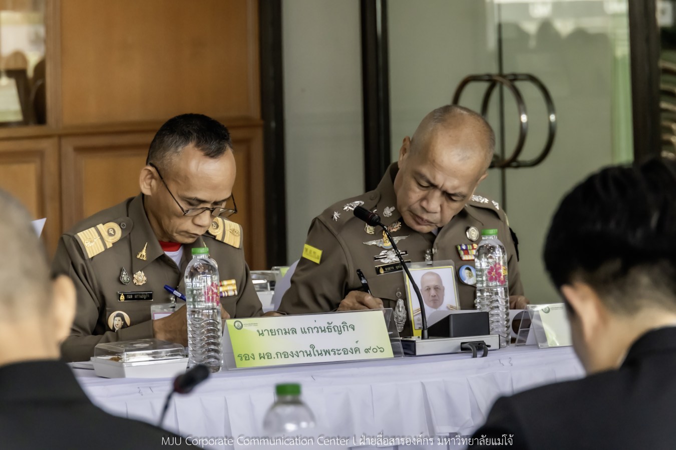 กองพระราชพิธี สำนักงานฝ่ายเสนาธิการในพระองค์ สำนักพระราชวัง จังหวัดเชียงใหม่ และมหาวิทยาลัยแม่โจ้ ประชุมเตรียมความพร้อมการรับเสด็จในพิธีพระราชทานปริญญาบัตรมหาวิทยาลัยแม่โจ้ ประจำปีการศึกษา 2567-2568 (ครั้งที่ 48)