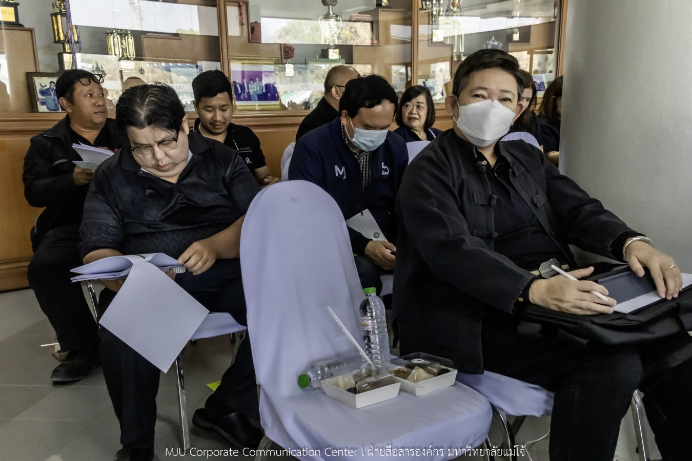 กองพระราชพิธี สำนักงานฝ่ายเสนาธิการในพระองค์ สำนักพระราชวัง จังหวัดเชียงใหม่ และมหาวิทยาลัยแม่โจ้ ประชุมเตรียมความพร้อมการรับเสด็จในพิธีพระราชทานปริญญาบัตรมหาวิทยาลัยแม่โจ้ ประจำปีการศึกษา 2567-2568 (ครั้งที่ 48)