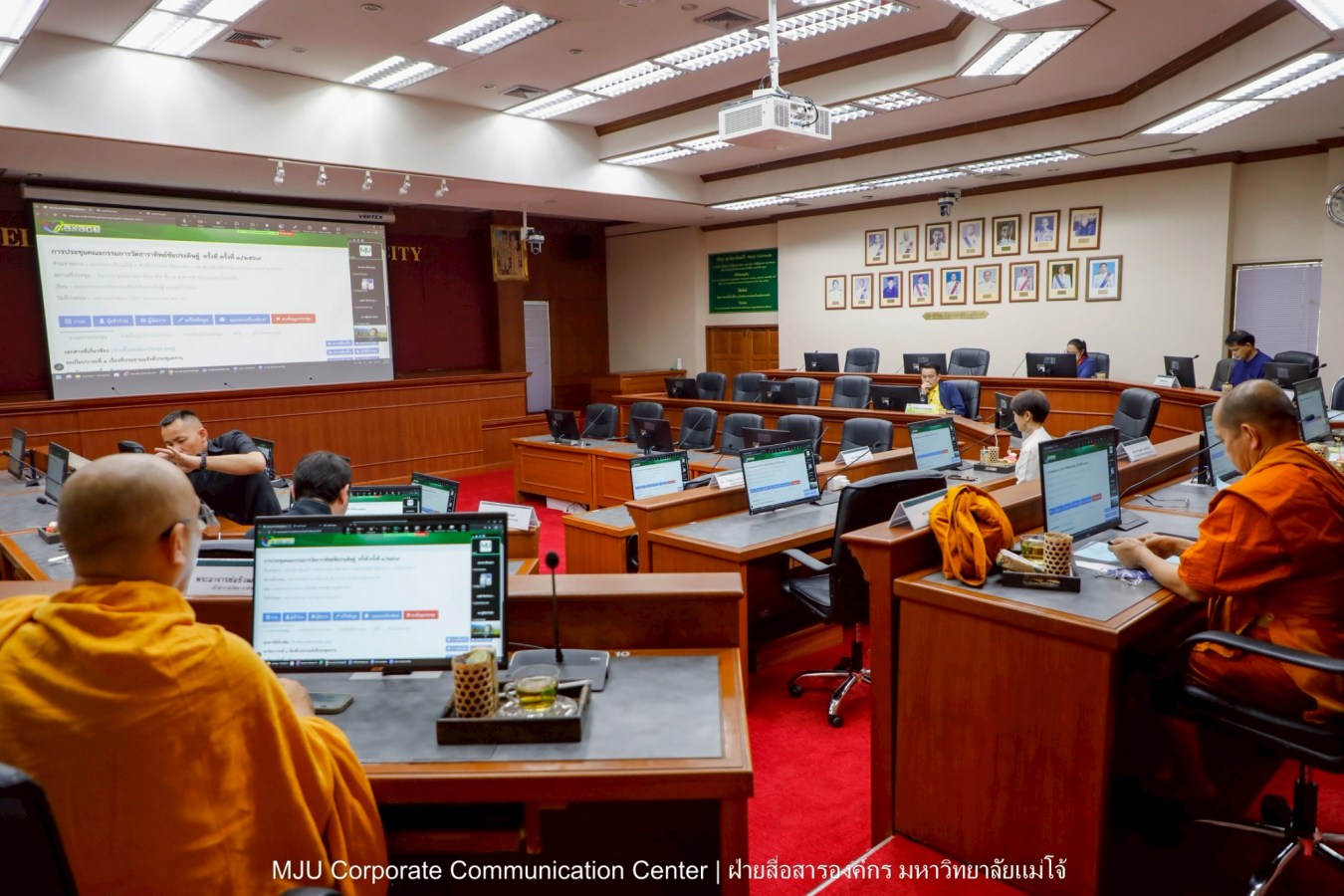 ม.แม่โจ้ ประชุมคณะกรรมการวัดธาราทิพย์ชัยประดิษฐ์ ในพระอุปภัมภ์ฯ ครั้งที่ 1/2569 เตรียมจัดพิธีถวายผ้าพระกฐินฯ