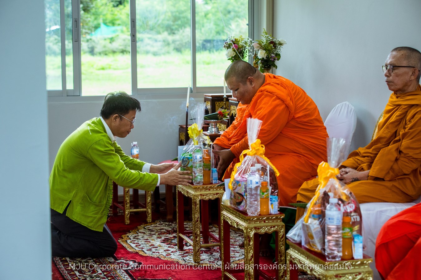 ม.แม่โจ้ ทำบุญอาคารเรียนรวมและปฏิบัติการคณะสัตวแพทยศาสตร์