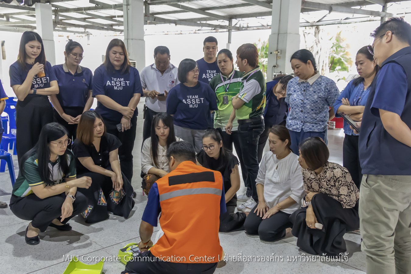สนม.ม.แม่โจ้ ซ้อมแผนอพยพดับเพลิง แผ่นดินไหว และภัยพิบัติ พร้อมรองรับสถานการณ์ฉุกเฉิน