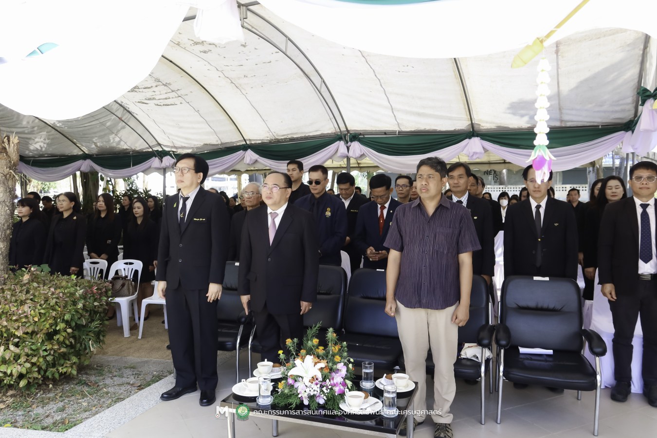 คณะเศรษฐศาสตร์ มหาวิทยาลัยแม่โจ้ ร่วมกับ สันนิบาตสหกรณ์จังหวัดเชียงใหม่ จัดพิธีวางพวงมาลาสักการะ 