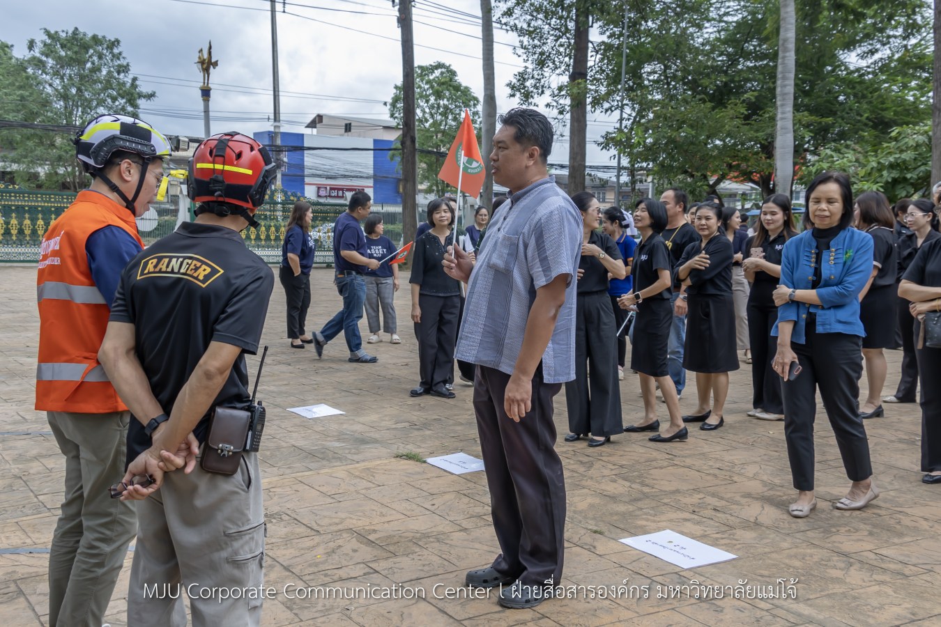 สนม.ม.แม่โจ้ ซ้อมแผนอพยพดับเพลิง แผ่นดินไหว และภัยพิบัติ พร้อมรองรับสถานการณ์ฉุกเฉิน